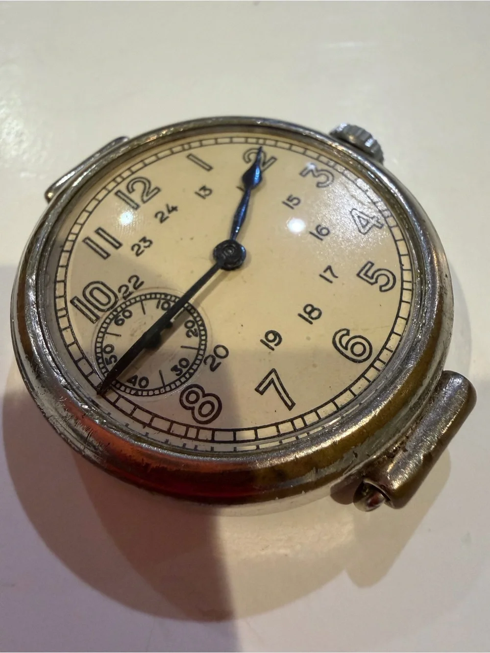Vintage Kirovskie USSR Soviet Mechanical Wristwatch 24 Hour Dial Small Seconds